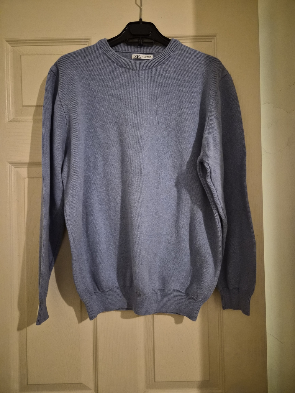 Zara Men’s Dusty Blue Crewneck Sweater
